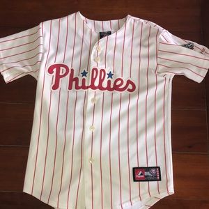 Youth Phillies Stitched Rollins Jersey